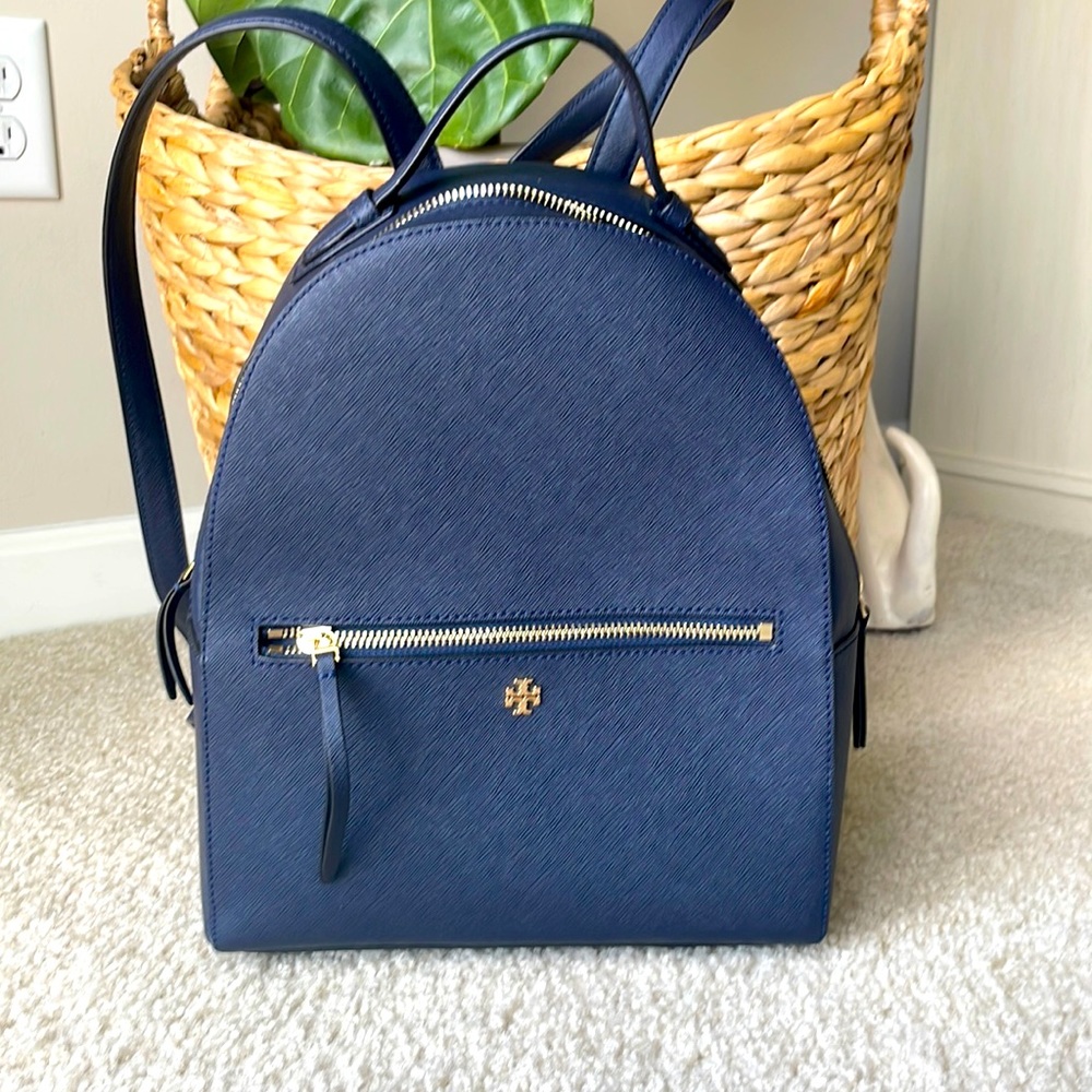 Navy Tori Burch Emerson Backpack